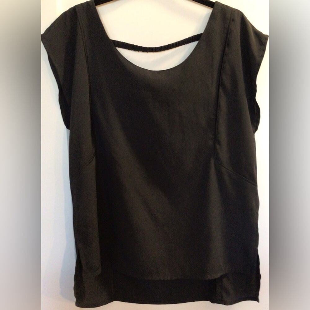 American eagle black blouse with back detail size small